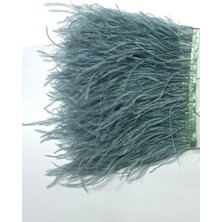 Koyu İndigo Mavi Deve Kuşu Tüyü 1 mt