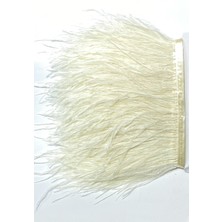 Krem Deve Kuşu Tüyü 1 mt