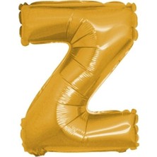 Organizasyon Pazarı 34 inç Z Gold Renk Harf Folyo Balon