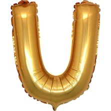 Organizasyon Pazarı 34 inç U Gold Renk Harf Folyo Balon