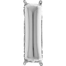 Organizasyon Pazarı 34 inç I Gümüş Renk Harf Folyo Balon