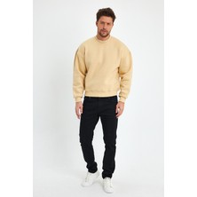 Kef Clothing Vizon Sweatshirt Oversize Sweatshirt Erkek Bisiklet Yaka Sweatshirt