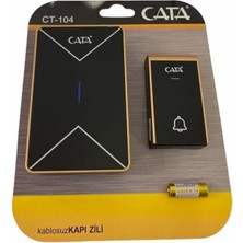 Cata Lüx Model LED Işıklı Uzaktan Kumandalı Zil CT-104 Aydınlatma Aksesuarı Kablosuz Kullanım İçin