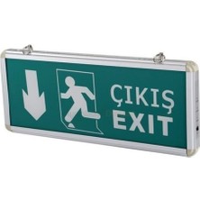 Cata CT-9167 3 Watt Acil Çıkış Exıt Levhası (Aşağı) Ledli Şarjlı