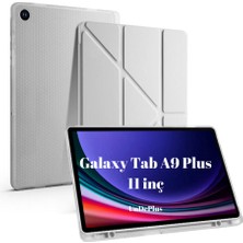 MobaxAksesuar Samsung Galaxy Tab A9 Plus X210 X213 X215 X217 Kılıf Kalem Bölmeli Trifolding Case