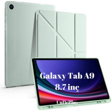 MobaxAksesuar Samsung Galaxy Tab A9 8.7inç X110 X113 X115 X117 Kılıf Kalem Bölmeli Trifolding Case