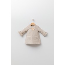 Babyhola Kadife Kız Bebek Çocuk Elbise 13535