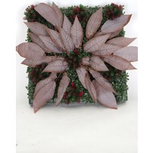 Yapay Çiçek Deposu Yapay Dikey Bitki Hazır Duvar Paneli 55 cm x 55 cm Model 12