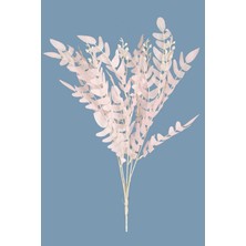 Yapay Çiçek Deposu Yapay Pastel Yaprak Eğrelti Demeti 55 cm Pudra