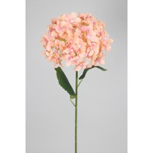 Yapay Çiçek Deposu Yapay Koca Kafa Ortanca Dalı 60 cm Somon