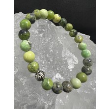 Gümüştel El Sanatları Krizopras Doğal Taş Bileklik Aaa Kalite Sürpriz Hediyeli