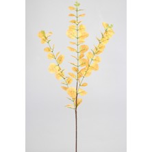 Yapay Çiçek Deposu Yapay Islak Okaliptus Dalı 82 cm Sarı