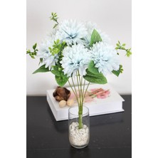 Yapay Çiçek Deposu Yapay Pinnata Yıldız Çiçeği 42 cm Mavi