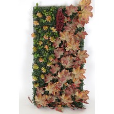 Yapay Çiçek Deposu Yapay Dikey Bitki Hazır Duvar Paneli 50X100 cm Model 8