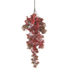Yapay Çiçek Deposu Yapay Çiçek Sarkan Şimşir 72 cm Kırmızı