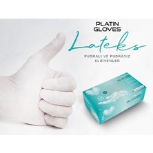 Lateks Pudrasız Beyaz Eldiven 100'lü Paket