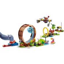 Toru Toys Parçalı Setler Sonic, Green Hill Zone Engelli Parkuru Parçalı Setler - 802 Parça