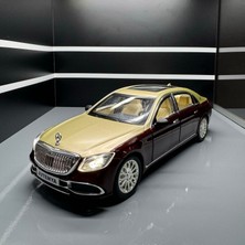 Che Zhi Mercedes-Benz S600 Maybach 1:24 Ölçek Diecast Döküm Model Araba Sesli Işıklı