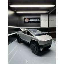 Che Zhi Tesla Cybertruck 1:24 Ölçek Diecast Döküm Model Araba Sesli Işıklı