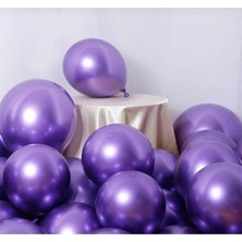 Kalisan Mor Krom Balon (Aynalı Balon) 10 Adet