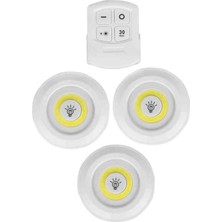 Home Dekor Hediye Dekoratif Hediye 3'lü Pilli LED Light Uzaktan Kumandalı Dolap Içi Yapışkanlı