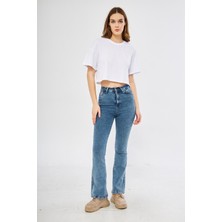 Charamela Basic Oversize Cropt-Shirt