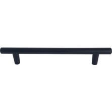 Glaswen 12 Adet Boy Kulp Mat Siyah 128 mm Kulp Mobilya Mutfak Dolabı Çekmece Dolap Kapak Kulpu Kulbu Metal