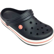 Akınalbella bella  E195-24 Medical Sabo Kadın Terlik Lacivert Beyaz Kırmızı