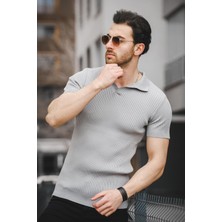 Oksit Ht 340017 Apaç Yaka Erkek Triko Tshirt