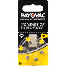 Epilons Rayovac 10 No Kulaklık Pili (6lı Paket Fiyatı) 4549