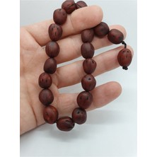 Doğal Taş Dünyası Sistemli Doğal Kesim Kokulu Andız Ağacı Efe Tesbih