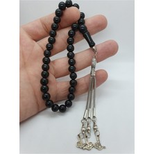 Doğal Taş Dünyası Oltu Taşı Doğal Taş 8 mm Tesbih