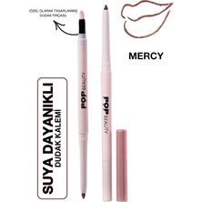 Pop Beauty Dudak Kalemi, Suya Dayanıklı, Asansörlü, Waterproof Lıplıner- Mercy