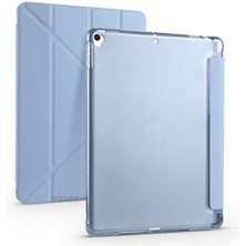 Sneezy Apple iPad Pro 10.5 / Air 10.5 Inç Uyumlu Üçgen Katlanabilir Kalemlikli Standlı Akıllı Kılıf