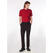 Fabrika Normal Bel Normal Paça Siyah Erkek Chino Pantolon F4SM-PNT 0720
