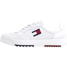 Tommy Hilfiger Beyaz Erkek Sneaker Düz Tabanlı TJM Retro Ess Modern Tasarım