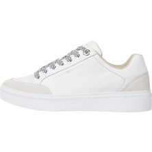 Tommy Hilfiger Beyaz Kadın Deri Sneaker Fw0Fw07683Ybs