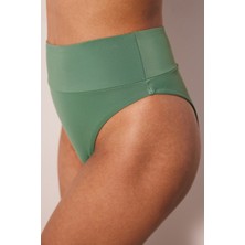 Super High Leg Yeşil Bikini Altı
