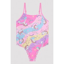 Penti Kız Çocuk Star Unicorn Çok Renkli Mayo