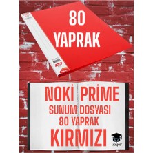 Seyfi Kırtasiye 80 Yaprak Kırmızı A4 Sunum Dosyası Noki Prime Yüksek Kalite Poşet Kalınlığı Yerli Üretim