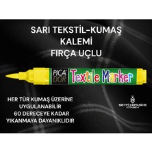 Seyfi Kırtasiye Tekstil Kumaş Kalemi Fırça Uçlu 1.5-3 mm Sabitlenen Kumaş Kalemi