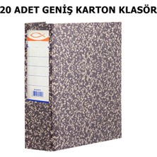 Seyfi Kırtasiye 20 Adet Geniş Karton Klasör Dosya Arşiv Klasörü Telgraf Klasör