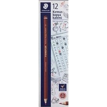 Staedtler 12'li Kırmızı Kopya Kalemi Kutu 5308 Ölçülerle Pratik Kullanım İçin Tasarlandı