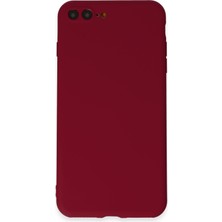 Newface Iphone 7 Plus Kılıf Premium Rubber Silikon - Bordo 327107