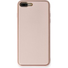 Newface Iphone 7 Plus Kılıf Coco Deri Silikon Kapak - Pembe 327107