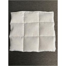 Hokka Tasarım El Yapımı Yıkanmamış Koyun Yünü   Gaz Bebek Çocuk Sırt Göğüs ve Karın Yastığı 15X15 cm