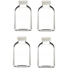 Juniberry 4 Adet Cam Kavanoz Oda Kokusu Şişesi Küçük Vazo Kapaklı 4X50ML