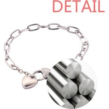 DIY Thinker  Rhombus Line Art Grain Illustration Pattern Heart Chain Bracelet Jewelry Charm Fashion (Yurt Dışından)
