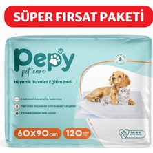 Pepy Pet Care Pepy 60X90 Hijyenik Tuvalet Eğitim Pedi 30'lu 4 PAKET 120 ADET