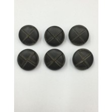 Karan Tuhafiye Trençkot Düğmesi 6 Lı Set Gri 2 cm